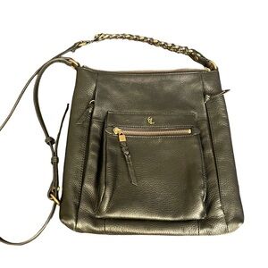 Elliott Luca black leather crossbody